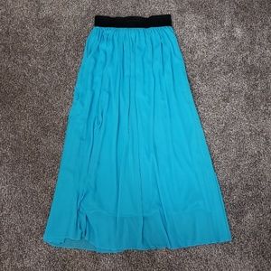 Rue21 L Blue Maxi Skirt